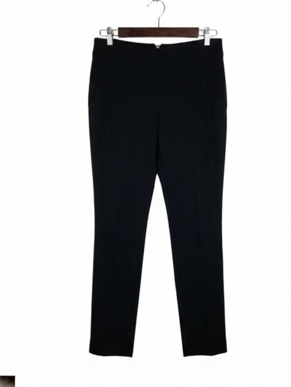 Papaya Black Slim Zip-Front Dress Pants